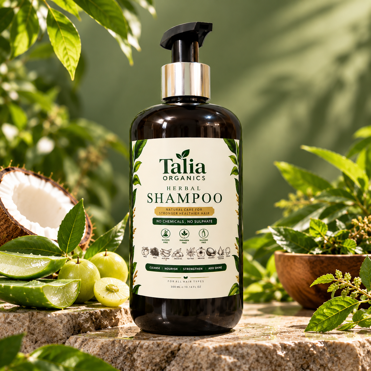Talia Organics Herbal Shampoo